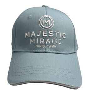Majestic Mirage Punta Cana Light Blue Strapback Adjustable Hat Cap NEW